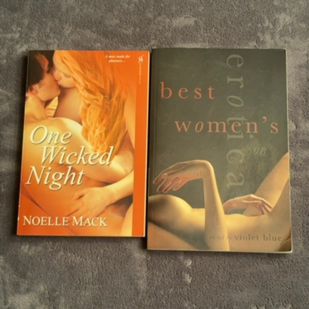 Aphrodisia One Wicked Night & Best Women's Erotica 2008 Book Bundle Paperback